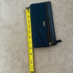 Tumi wallet Blue and Gold